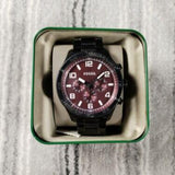 Fossil Brox Multifunction Maroon Dial Black Steel Strap Watch for Women - BQ2803 Authentic Buy Shop Now