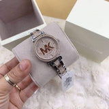 Michael Kors Sofie Crystals Glitz Rose Gold Dial Two Tone Steel Strap Watch For Women - MK4446 Authentic Buy Shop Now