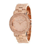Marc Jacobs Marci Crystals Rose Gold Dial Rose Gold Steel Strap Watch for Women - MBM3192 Authentic Buy Shop Now