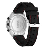 Hugo Boss Energy Chronograph Black Dial Black Silicon Strap Watch For Men - 1513969 Authentic Buy Shop Now