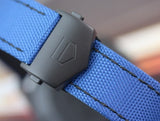 Tag Heuer Aquaracer Calibre 5 Automatic Titanium Black Dial Blue Nylon Strap Watch for Gents - WAY208B.FC6382 Authentic Buy Shop Now