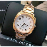 Marc Jacobs Mandy White Dial Rose Gold Steel Strap Watch for Women - MJ3574 Authentic Buy Shop Now