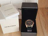 Emporio Armani Sigma Chronograph Black Dial Black SIlicon Strap Watch For Men - AR6066 Authentic Buy Shop Now