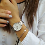 Fossil Tailor Silver Dial Silver Steel Strap Watch for Women - ES3712 Authentic Buy Shop Now