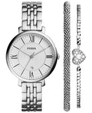 Fossil Jacqueline White Dial Silver Steel Strap Watch for Women - ES3698 Authentic Buy Shop Now