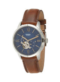 Fossil Townsman Automatic Blue Dial Brown Leather Strap Watch for Men - ME3110 Authentic Buy Shop Now
