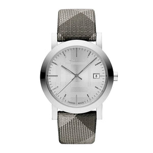 Burberry The City Silver Dial Multicolored Leather Strap Watch for Women - BU1873 Authentic Buy Shop Now