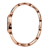 Gucci G Ladies Diamonds Black Dial Rose Gold Steel Strap Watch For Women - YA125512 Authentic Buy Shop Now