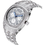 Bulova Crystal Collection Phantom Silver Dial Silver Steel Strap Watch for Men - 96C002 Authentic Buy Shop Now