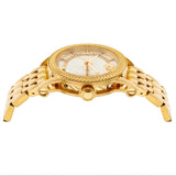 Versace Code Quartz Silver Dial Gold Steel Strap Watch For Men - VEPO00420 Authentic Buy Shop Now