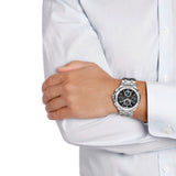 Maurice Lacroix Aikon Chronograph Black Dial Silver Steel Strap Watch for Men - AI1018-SS002-330-1 Authentic Buy Shop Now