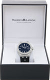 Maurice Lacroix Aikon Date Automatic Black Dial Black Leather Strap Watch For Men - AI6008-SS001-330-1 Authentic Buy Shop Now