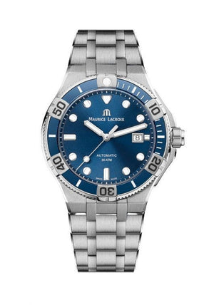 Maurice Lacroix Aikon Venturer Blue Dial Silver Steel Strap Watch for Men - AI6058-SS002-430-1 Authentic Buy Shop Now