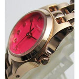 Marc Jacobs Henry Dinky Pink Dial Rose Gold Steel Strap Watch for Women - MBM3203 Authentic Buy Shop Now
