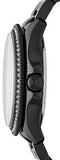 Fossil Cecile Multi Function Crystals Black Dial Black Steel Strap Watch for Women - AM4522 Authentic Buy Shop Now