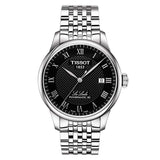 Tissot Le Locle Automatic Black Dial Silver Steel Strap Watch For Men - T41.1.483.53 Authentic Buy Shop Now