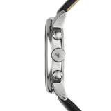 Emporio Armani Classic Chronograph Black Dial Black Leather Strap Watch For Men - AR0431 Authentic Buy Shop Now