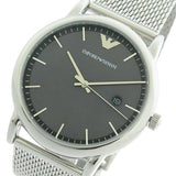Emporio Armani Luigi Quartz Grey Dial Silver Mesh Bracelet Watch For Men - AR11069 Authentic Buy Shop Now