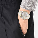 Emporio Armani Renato Chronograph Quartz Silver Dial Two Tone Steel Strap Watch For Men - AR11076 Authentic Buy Shop Now