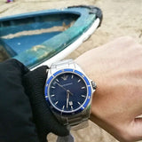 Emporio Armani Sigma Blue Dial Silver Steel Strap Watch for Men - AR11100 Authentic Buy Shop Now