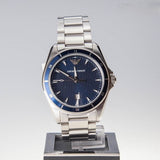 Emporio Armani Sigma Blue Dial Silver Steel Strap Watch for Men - AR11100 Authentic Buy Shop Now