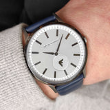 Emporio Armani Renato White DIal Blue Leather Strap Watch For Men - AR11119 Authentic Buy Shop Now