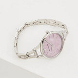 Emporio Armani Aurora Mother Of Pearl Purple Dial Silver Steel Strap Watch For Women - AR11122 Authentic Buy Shop Now