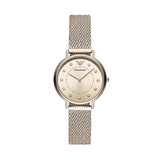 Emporio Armani Kappa Pink Dial Pink Mesh Bracelet Watch For Women - AR11129 Authentic Buy Shop Now