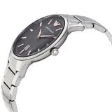 Emporio Armani Renato Quartz Black Dial Silver Steel Strap Watch For Men - AR11179 Authentic Buy Shop Now