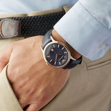 Emporio Armani Renato Analog Blue Dial Blue Leather Strap Watch For Men - AR11188 Authentic Buy Shop Now