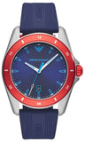Emporio Armani Sigma Quartz Blue Dial Blue Silicone Strap Watch For Men - AR11217 Authentic Buy Shop Now