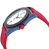 Emporio Armani Sigma Silver Dial Red Silicone Strap Watch for Men - AR11219 Authentic Buy Shop Now