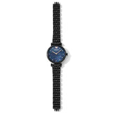 Emporio Armani Gianni T-Bar Quartz Black Mother of Pearl Dial Black Steel Strap Watch For Women - AR11268 Authentic Buy Shop Now