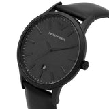 Emporio Armani Renato Black Dial Black Leather Strap Watch for Men - AR11276 Authentic Buy Shop Now
