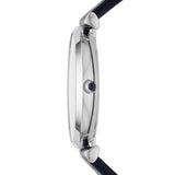 Emporio Armani Gianni T Bar Quartz Blue Dial Blue Leather Strap Watch For Men - AR11300 Authentic Buy Shop Now