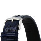 Emporio Armani Gianni T Bar Quartz Blue Dial Blue Leather Strap Watch For Men - AR11300 Authentic Buy Shop Now