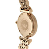 Emporio Armani Gianni T-Bar Mother of Pearl Dial Rose Gold Steel Strap Watch For Women - AR11316 Authentic Buy Shop Now