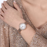 Emporio Armani Rosa Quartz Mother of Pearl White Dial Rose Gold Steel Strap Watch For Women - AR11355 Authentic Buy Shop Now