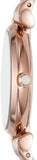 Emporio Armani Gianni T Bar Quartz Mother of Pearl Dial Rose Gold Steel Strap Watch For Women - AR11385 Authentic Buy Shop Now