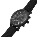 Emporio Armani Renato Chronograph Black Dial Black Nylon Strap Watch For Men - AR11457 Authentic Buy Shop Now