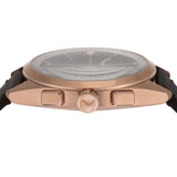 Emporio Armani Claudio Chronograph Blue Dial Brown Leather Strap Watch For Men - AR11554 Authentic Buy Shop Now