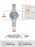 Emporio Armani Cleo Sunray Blue Dial Silver Steel Strap Watch for Women - AR11585 Authentic Buy Shop Now
