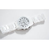 Emporio Armani Chronograph Ceramic White Dial Watch For Women - AR1403 Authentic Buy Shop Now