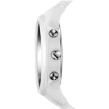 Emporio Armani Ceramica Chronograph White Dial White Strap Watch For Men - AR1453 Authentic Buy Shop Now
