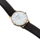 Emporio Armani Classic Quartz Mother of Pearl Dial Brown Leather Strap Watch For Women - AR1601 Authentic Buy Shop Now
