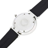 Emporio Armani Retro Analog Quartz Silver Dial Black Leather Strap Watch For Men - AR1674 Authentic Buy Shop Now