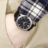 Emporio Armani Classic Chronograph Black Dial Black Leather Strap Watch for Men - AR1700 Authentic Buy Shop Now
