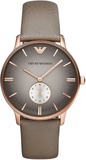 Emporio Armani Gianni Gray Dial Brown Leather Strap Watch for Men - AR1723 Authentic Buy Shop Now