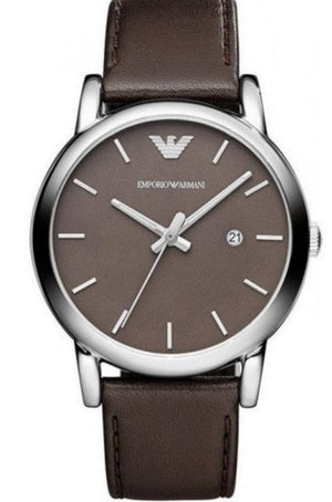 Emporio Armani Classic Quartz Brown Dial Brown Leather Strap Watch For Men - AR1729 Authentic Buy Shop Now