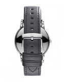 Emporio Armani Classic Quartz Grey Dial Grey Leather Strap Watch For Men - AR1730 Authentic Buy Shop Now